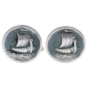 Georg Jensen Sailing ship cuffs Yacht ＃50 Silver925 mens